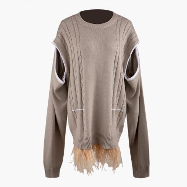 women's sweaters tvvovvin 2021 round neck knits broken lantern sleeves cross body big loose pullover female fur on the bottom l740, White;black
women's sweaters tvvovvin 2021 round neck knits broken lantern sleeves cross body big loose pullover female fur on the bottom l740, White;black