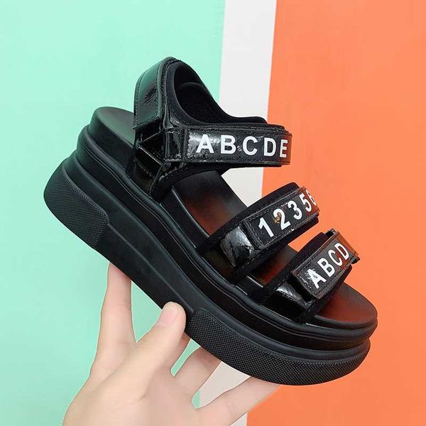 designers women platform sandals 8cm height increasing wedges casual shoes woman white black fashion leather chunky sandal 2020
designers women platform sandals 8cm height increasing wedges casual shoes woman white black fashion leather chunky sandal 2020