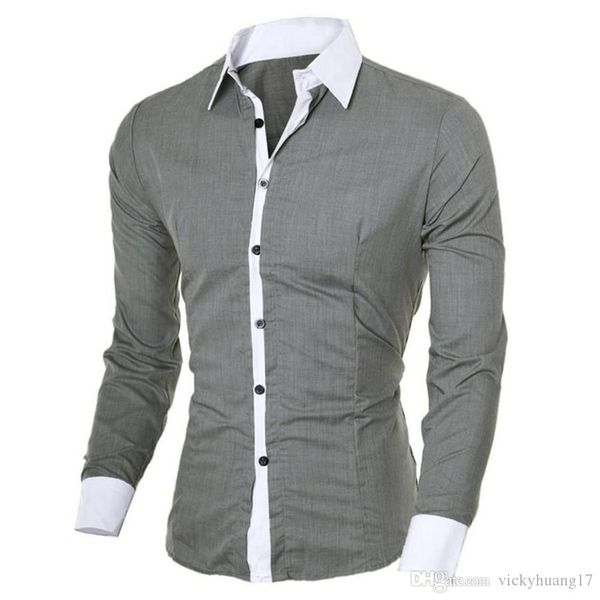2019 men summer new fashion casual basic slim men casual fashion personality men's slim long-sleeved shirt blouse #40, White;black
2019 men summer new fashion casual basic slim men casual fashion personality men's slim long-sleeved shirt blouse #40, White;black