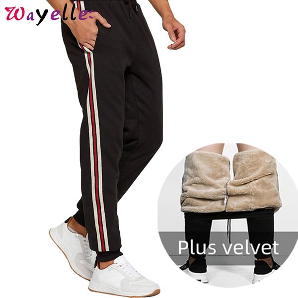 fleece sport striped side pants men casual jogging men drawstring sweatpants pants warm fleece mid waist pocket running pant, Black
fleece sport striped side pants men casual jogging men drawstring sweatpants pants warm fleece mid waist pocket running pant, Black