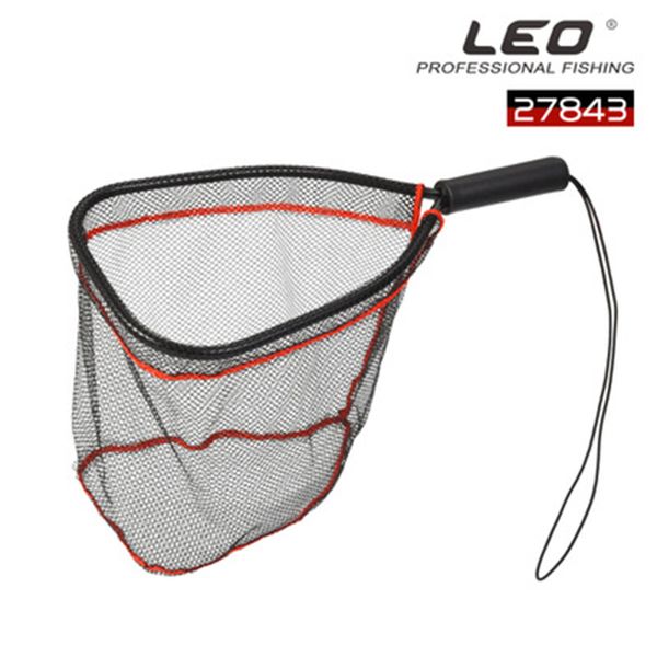 leo 10kg folding landing net for fishing aluminum alloy 45cm retractable fishing net telescoping foldable landing pole