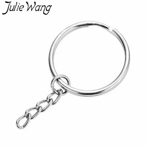julie wang 30pcs 20/25/30/35/40mm iron silver key ring with short chains split ring keychain jewelry making findings accessory
julie wang 30pcs 20/25/30/35/40mm iron silver key ring with short chains split ring keychain jewelry making findings accessory