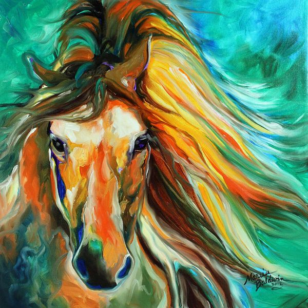 Decor Art Thunder Run Abstract Marcia Baldwin Home Decor Handpainted &HD Print Oil Painting On Canvas Wall Art Canvas Pictures 191105