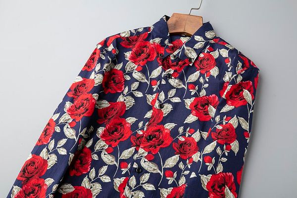 diors high end street hip-hop mens shirts luxury trend mens designer dress shirts high-quality street fashion rose print casual dress shirt, White;black
diors high end street hip-hop mens shirts luxury trend mens designer dress shirts high-quality street fashion rose print casual dress shirt, White;black