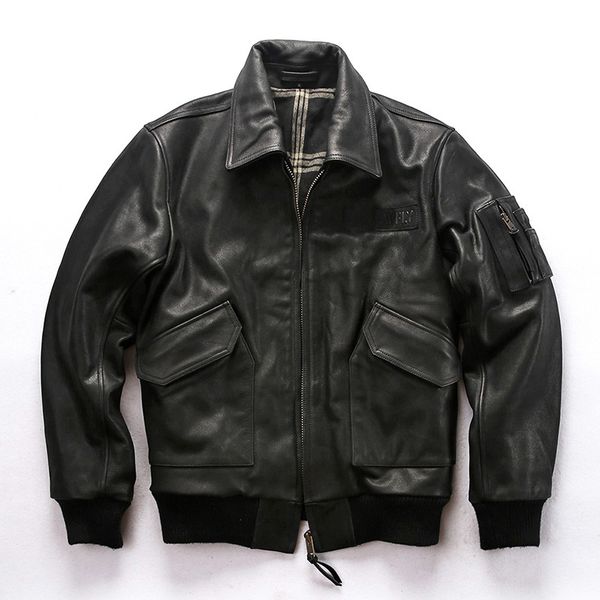 air avfly men's force american flight thick cow men winter loose style leather bomber jacket coat male, Black
air avfly men's force american flight thick cow men winter loose style leather bomber jacket coat male, Black
