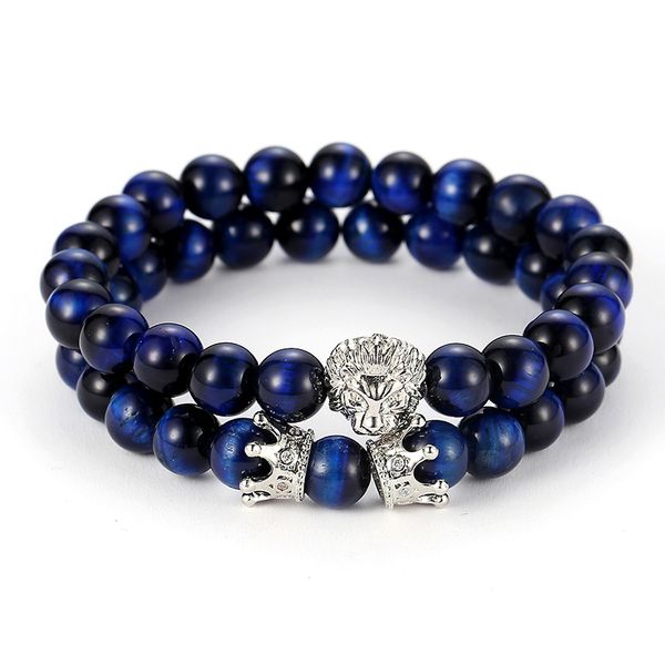 8mm a tiger eye blue stone bracelet 2pc/set 8mm cubic zirconia lion bracelet luxury designer jewelry women bracelects men bracelet gift, Black
8mm a tiger eye blue stone bracelet 2pc/set 8mm cubic zirconia lion bracelet luxury designer jewelry women bracelects men bracelet gift, Black