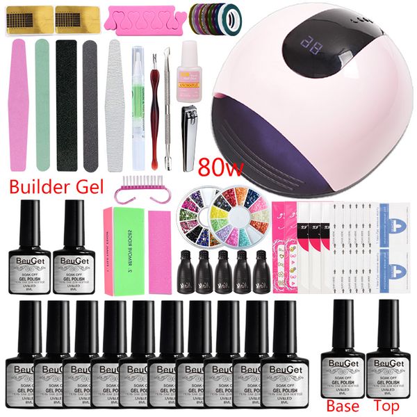 manicure set acrylic nail kit 80w/45w 10 color uv led lemp everything for manicure brushes machine gel nail polish set
manicure set acrylic nail kit 80w/45w 10 color uv led lemp everything for manicure brushes machine gel nail polish set