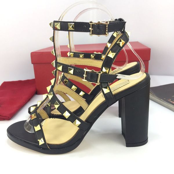 fashion luxury designer women heels shoes women's dress shoes superstar shoes summer strap rivets sandals 9cm classic trend fashion rep, Black
fashion luxury designer women heels shoes women's dress shoes superstar shoes summer strap rivets sandals 9cm classic trend fashion rep, Black