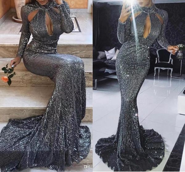bling bling sequined high neck black gray mermaid evening dresses long sleeves hollow cut-out long formal dress prom party gowns ogstuff
bling bling sequined high neck black gray mermaid evening dresses long sleeves hollow cut-out long formal dress prom party gowns ogstuff