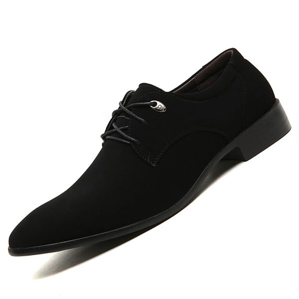 2020 men's shoes frosted leather shoes black lace-up pointed leather men's british simple casual
2020 men's shoes frosted leather shoes black lace-up pointed leather men's british simple casual