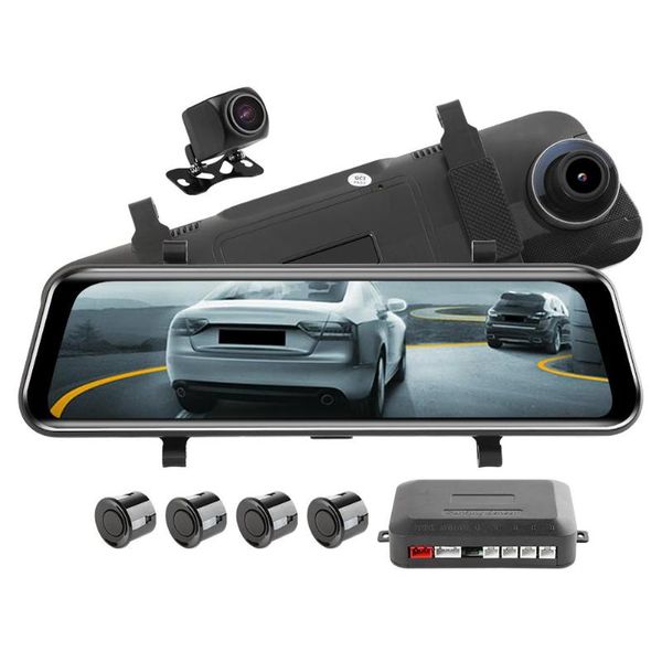 phisung h50+ dual lens car rearview mirror dvr dash cam with parking radar 
phisung h50+ dual lens car rearview mirror dvr dash cam with parking radar