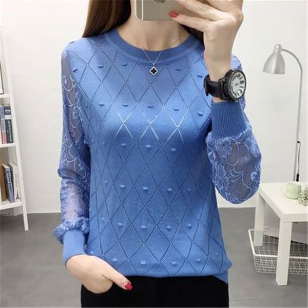 round neck lace long-sleeved sweater loose fashion pullover sweater women hollow spring and autumn new wild short t5, White;black
round neck lace long-sleeved sweater loose fashion pullover sweater women hollow spring and autumn new wild short t5, White;black