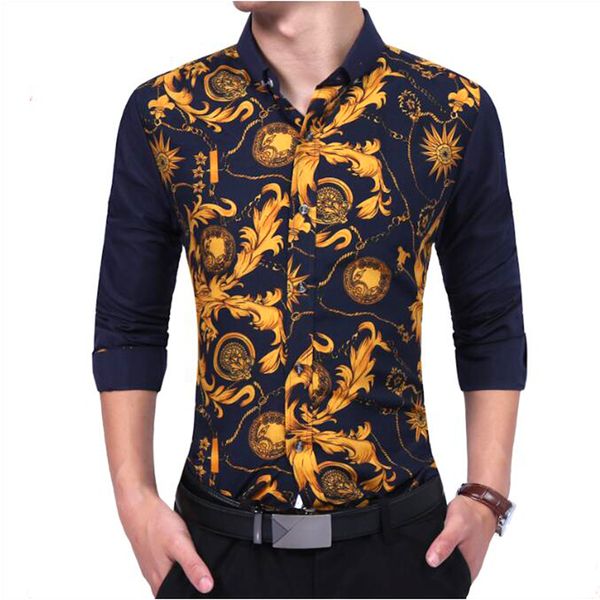 black printed floral men shirts long sleeve 2020 hawaiian shirt casual social summer shirts for men luxury fashion shirt, White;black
black printed floral men shirts long sleeve 2020 hawaiian shirt casual social summer shirts for men luxury fashion shirt, White;black