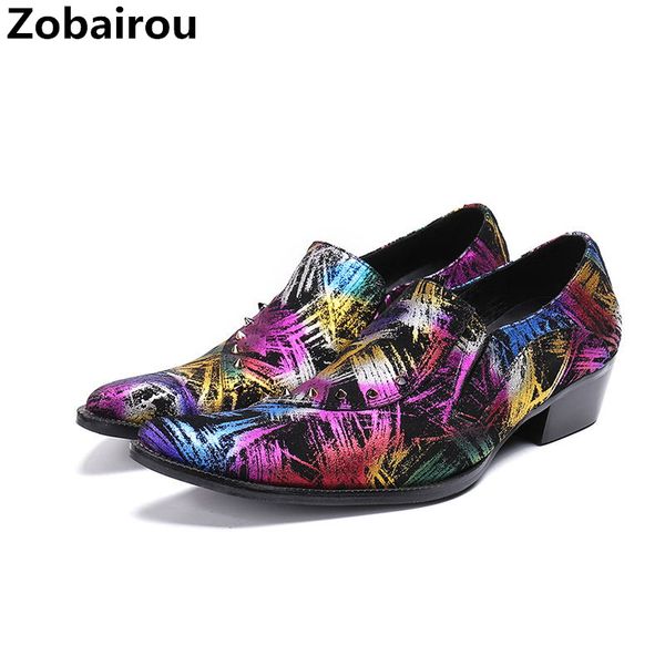 mens shoes high heels genuine leather party wedding dress oxford shoes mixed color pointed toe office formal men brogues, Black
mens shoes high heels genuine leather party wedding dress oxford shoes mixed color pointed toe office formal men brogues, Black