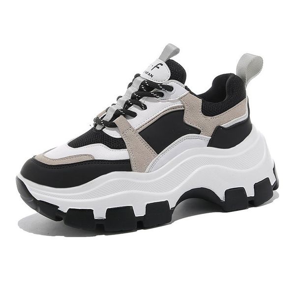 thick bottom chunky sneakers women fahion comfortable daddy shoes height increasing casual platform ladies shoes flats sneakers, Black
thick bottom chunky sneakers women fahion comfortable daddy shoes height increasing casual platform ladies shoes flats sneakers, Black