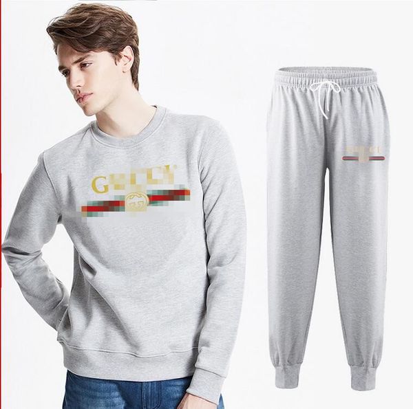 mens tracksuit fashion gûccì designer hoodies+pants 2 piece sets solid color brand outfit suits 2019 tracksuits for mens s-3xl, Gray
mens tracksuit fashion gûccì designer hoodies+pants 2 piece sets solid color brand outfit suits 2019 tracksuits for mens s-3xl, Gray
