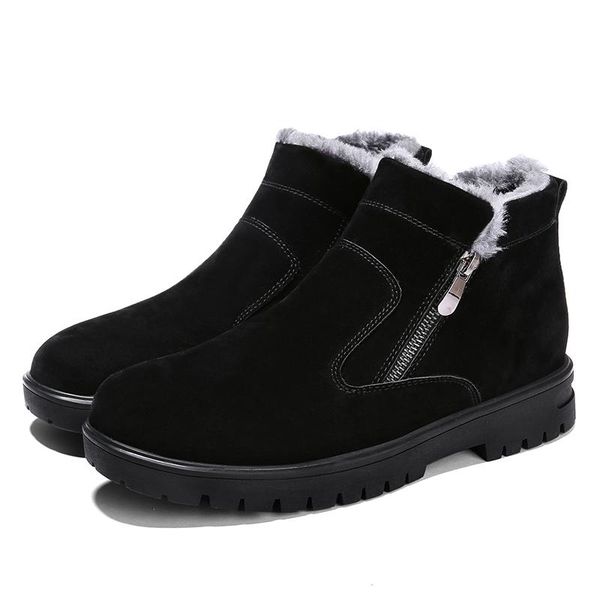men snow boots winter with plush warm comfortable barefoot shoes light anti-skid sneakers for male winter outdoor 2#15d50, Black
men snow boots winter with plush warm comfortable barefoot shoes light anti-skid sneakers for male winter outdoor 2#15d50, Black