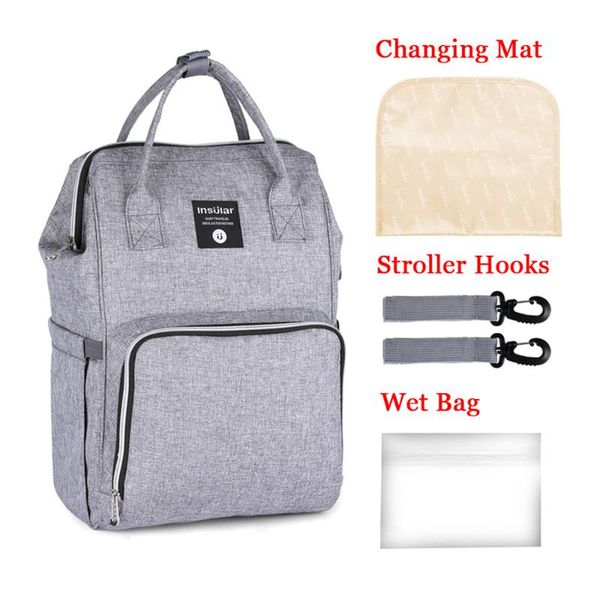 waterproof baby diaper bag for mummy bag mom's backpack for stroller large capacity travel backpack zippers
waterproof baby diaper bag for mummy bag mom's backpack for stroller large capacity travel backpack zippers