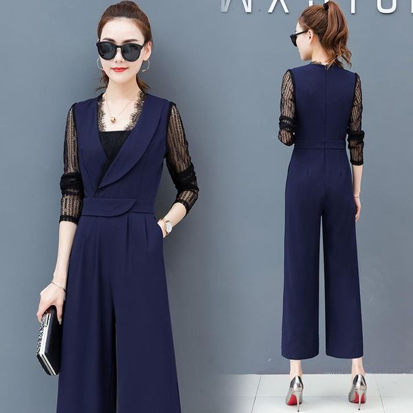 spring 2019 women jumpsuit wide-legged pants suit autumn new women's korean fashion royal long pants jumper casual vestidos, White
spring 2019 women jumpsuit wide-legged pants suit autumn new women's korean fashion royal long pants jumper casual vestidos, White