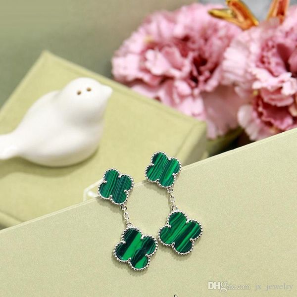 now wholsale brand 925 sterling silver four leaf flower shells two flowers stud earrings for women black red green mother shell clover jewe, White
now wholsale brand 925 sterling silver four leaf flower shells two flowers stud earrings for women black red green mother shell clover jewe, White