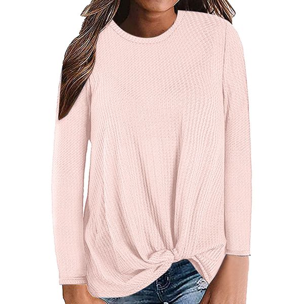 womens casual long sleeve knot waffle knit tunic blouse cute shirts ropa de invierno para mujer invierno mujer 2019, White;black
womens casual long sleeve knot waffle knit tunic blouse cute shirts ropa de invierno para mujer invierno mujer 2019, White;black