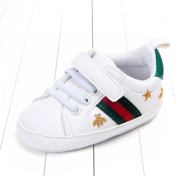 babys designer first walkers luxury bee embroidery printing shoes brand stripe pattern girls sneaker student boys toddler shoes quality
babys designer first walkers luxury bee embroidery printing shoes brand stripe pattern girls sneaker student boys toddler shoes quality