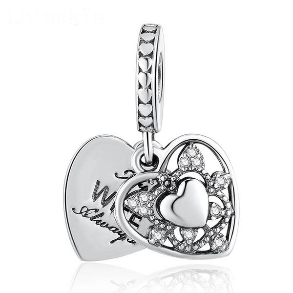authentic 925 sterling silver my wife always with crystal hanging pendant bead charm fit lady bracelet bangle diy jewelry
authentic 925 sterling silver my wife always with crystal hanging pendant bead charm fit lady bracelet bangle diy jewelry