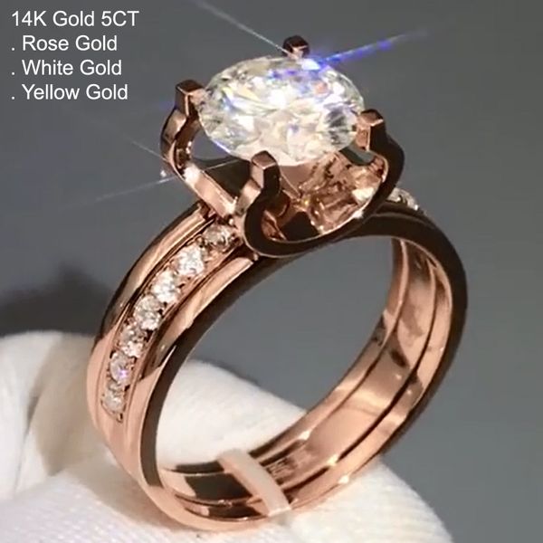 cluster rings 14k rose gold 5 moissanite diamond ring women round middle row wedding party engagement anniversary ct d color, Golden;silver
cluster rings 14k rose gold 5 moissanite diamond ring women round middle row wedding party engagement anniversary ct d color, Golden;silver