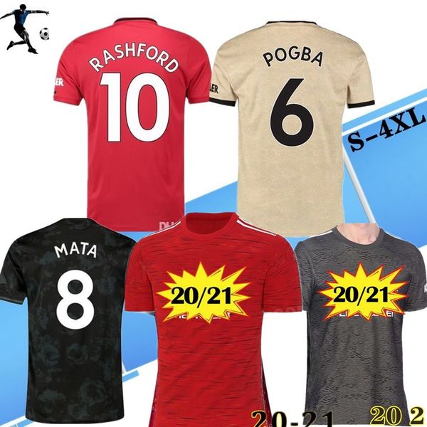 

2020 2021 thailand fc manchester pogba soccer jersey 3rd 20 21 lingard maguir rashford football shirt united utd 19 20 uniforms man jerseys, Black;yellow