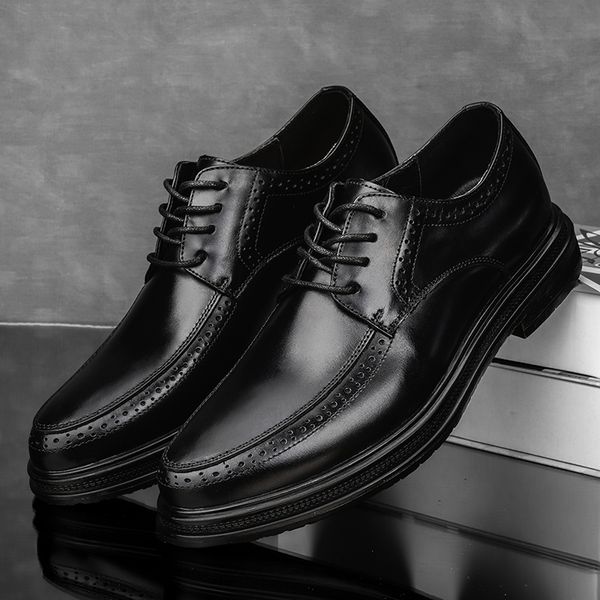 men dress business shoes men trend genuine leather shoes lace up oxfords outdoor breathable formal wedding, Black
men dress business shoes men trend genuine leather shoes lace up oxfords outdoor breathable formal wedding, Black