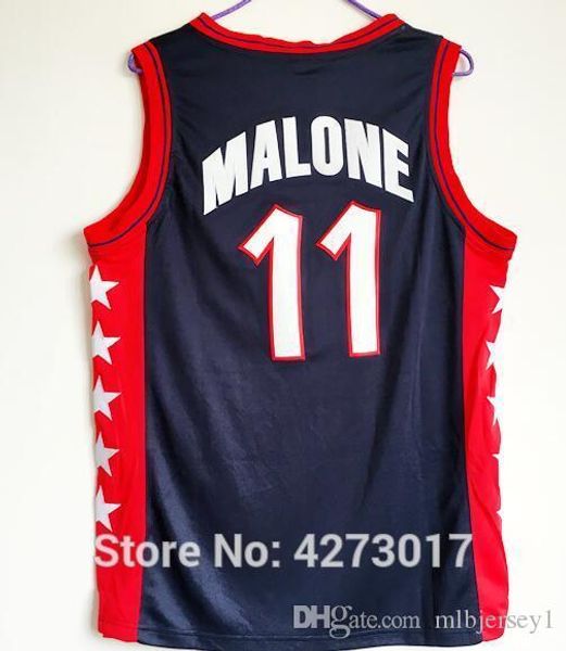 #11 karl malone team usa vintage basketball jerseys, men customized embroidery and jersey ncaa, Black;blue
#11 karl malone team usa vintage basketball jerseys, men customized embroidery and jersey ncaa, Black;blue