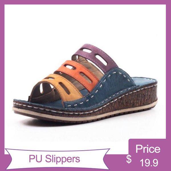 beach slippers for women 2020 summer new women lady retro stitching color casual low open peep toe sandals 3 colors shoes slides, Black 
beach slippers for women 2020 summer new women lady retro stitching color casual low open peep toe sandals 3 colors shoes slides, Black