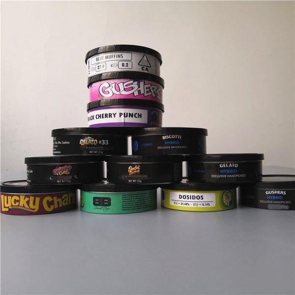 

12 flavors cali pressitin tin can 73.3*24mm tuna tins + stickers cali medical stardawg tubs any quantity flavors you can choose