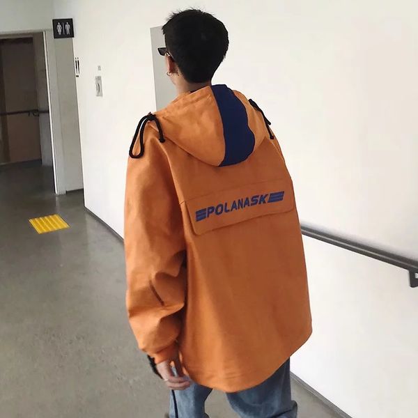 2020 spring new style contrast color printed workwear coat men youth korean-style loose-fit hooded jacket students coat, Black;brown
2020 spring new style contrast color printed workwear coat men youth korean-style loose-fit hooded jacket students coat, Black;brown