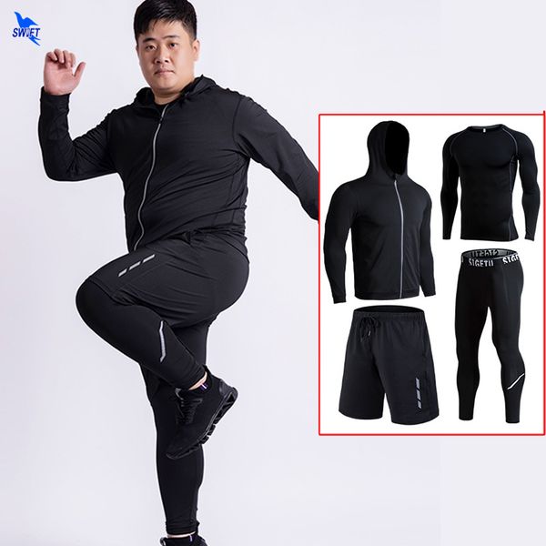 plus size 5xl 6xl mens quick dry 4 pcs running set compression sport suits sportswear clothing gym fitness training tracksuit, Black;blue
plus size 5xl 6xl mens quick dry 4 pcs running set compression sport suits sportswear clothing gym fitness training tracksuit, Black;blue