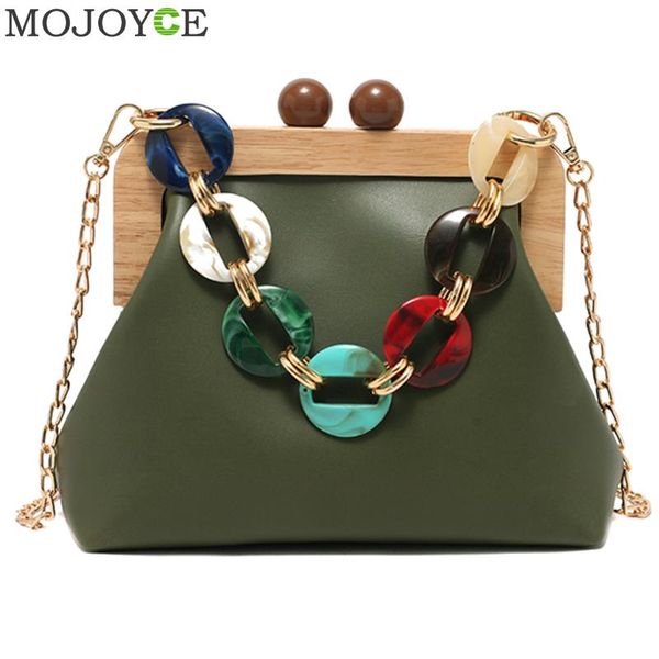 vintage wooden clip women shoulder messenger bag acrylic pu leather chain evening party purse handbags for ladies girls 
vintage wooden clip women shoulder messenger bag acrylic pu leather chain evening party purse handbags for ladies girls