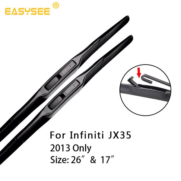 windscreen windshield wiper blades for infiniti jx35 fit hook arms 26"&17" 2013 only
windscreen windshield wiper blades for infiniti jx35 fit hook arms 26"&17" 2013 only