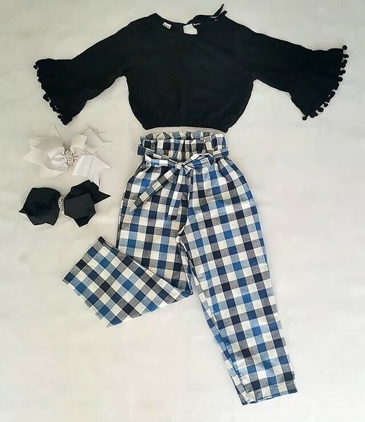 imcute 2020 toddler baby girl clothes long sleeve ruffle t-shirt casual bandage plaid pants outfit 0-5t, White
imcute 2020 toddler baby girl clothes long sleeve ruffle t-shirt casual bandage plaid pants outfit 0-5t, White