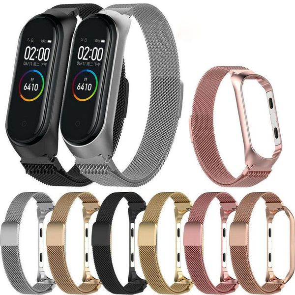 magnetic milanese loop stainless steel strap replacement wristband watch band bracelet for mi band 3 4, Black;brown
magnetic milanese loop stainless steel strap replacement wristband watch band bracelet for mi band 3 4, Black;brown