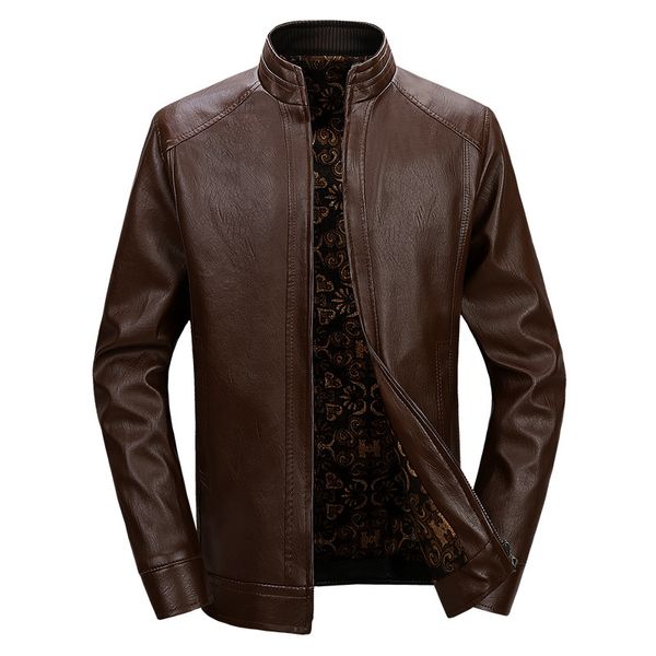 2019 autumn winters and wool leather men's fashion collar pu leather thickening warm business and leisure travelers, Black
2019 autumn winters and wool leather men's fashion collar pu leather thickening warm business and leisure travelers, Black