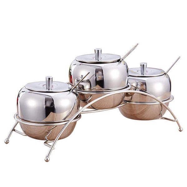 multi-functional stainless steel condiment seasoning containers pots set, salt pepper sugar storage organizers with serving
multi-functional stainless steel condiment seasoning containers pots set, salt pepper sugar storage organizers with serving