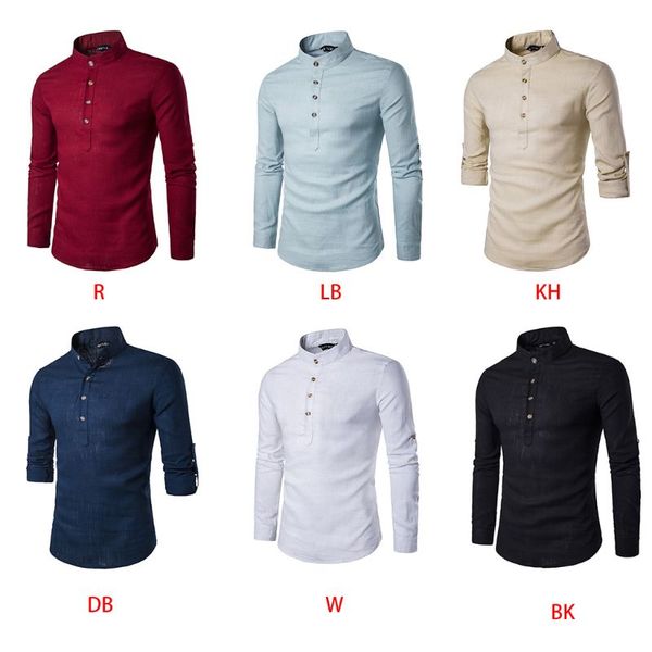 men casual roll up long sleeve shirt stand collar solid color faux linen blouse slim fit button up pullover beach shirt, White;black
men casual roll up long sleeve shirt stand collar solid color faux linen blouse slim fit button up pullover beach shirt, White;black