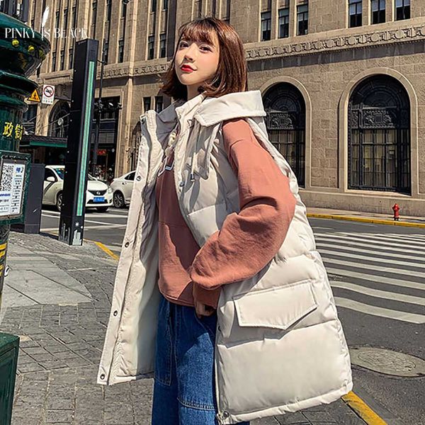 pinkyisblack 2019 new winter vest women casual autumn winter sleeveless waistcoat hooded long warm cotton padded vest jacket, Black;white
pinkyisblack 2019 new winter vest women casual autumn winter sleeveless waistcoat hooded long warm cotton padded vest jacket, Black;white