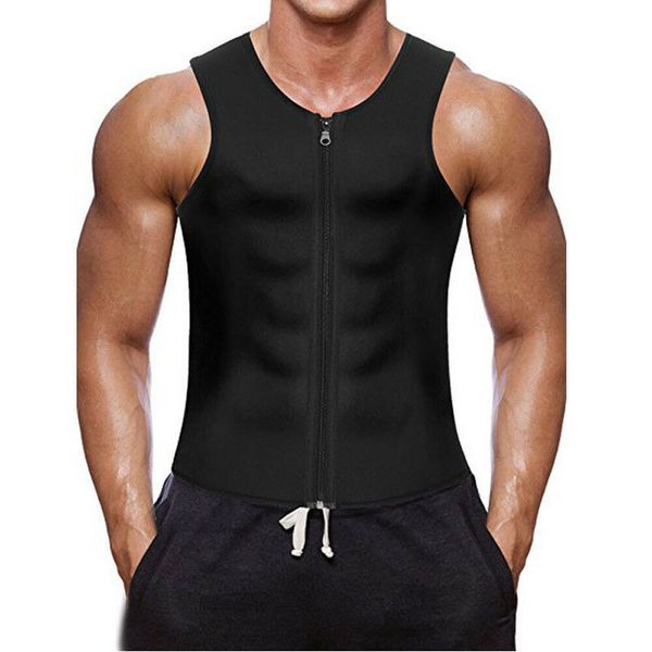 2019 new style fashion men sweat sauna body slimming zipper sleeveless waist solid o neck sheath tank, White;black
2019 new style fashion men sweat sauna body slimming zipper sleeveless waist solid o neck sheath tank, White;black