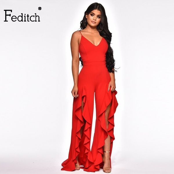 feditch solid romper women jumpsuit bandage v neck ruffle rompers club playsuits fashion ladies overalls macacao jeminino, Black;white
feditch solid romper women jumpsuit bandage v neck ruffle rompers club playsuits fashion ladies overalls macacao jeminino, Black;white