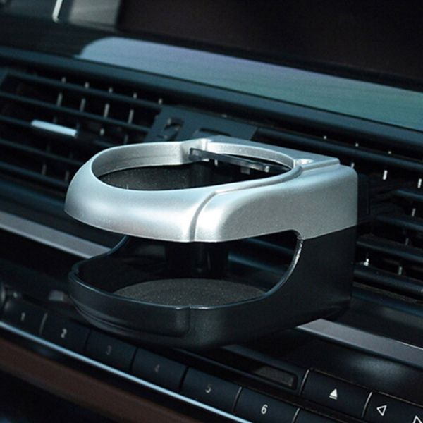 black clip on car outlet air vent mount drink holder cup bottle can holder rack 
black clip on car outlet air vent mount drink holder cup bottle can holder rack