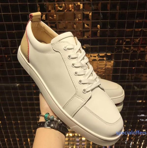 8 colors real p - rantulow flats men s red bottom sneakers low leather & mesh red sole casual walking with box,dust bag, Black
8 colors real p - rantulow flats men s red bottom sneakers low leather & mesh red sole casual walking with box,dust bag, Black