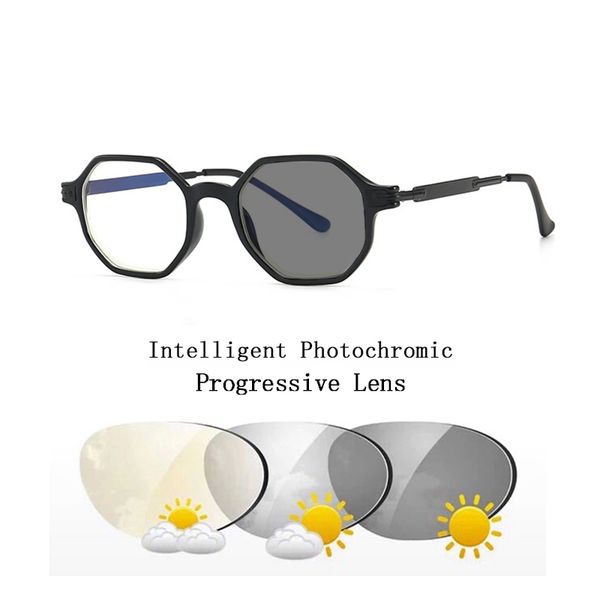 polygon/oval pchromic progressive reading glasses for women men look near far multifocal presbyopia sunglasses +100~+400 n5, White;black
polygon/oval pchromic progressive reading glasses for women men look near far multifocal presbyopia sunglasses +100~+400 n5, White;black