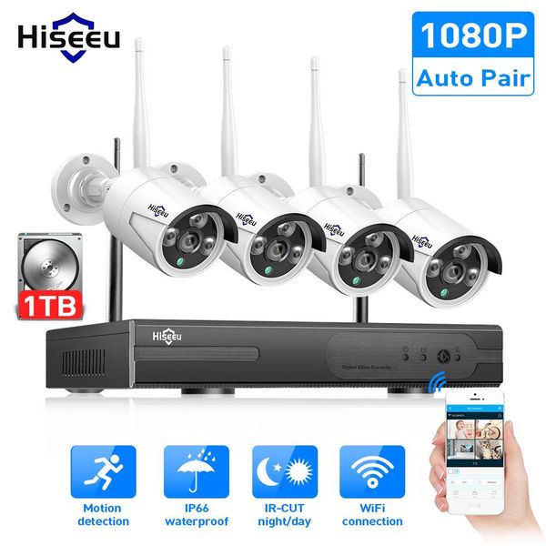hiseeu 8ch wireless cctv system 1080p 1tb 4pcs 2mp nvr ip ir-cut outdoor cctv camera ip security system video surveillance kit
hiseeu 8ch wireless cctv system 1080p 1tb 4pcs 2mp nvr ip ir-cut outdoor cctv camera ip security system video surveillance kit