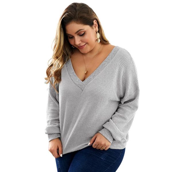 women's sweaters plus size sweater women v neck long sleeve knitted and pullovers casual solid oversized female clothes, White;black
women's sweaters plus size sweater women v neck long sleeve knitted and pullovers casual solid oversized female clothes, White;black
